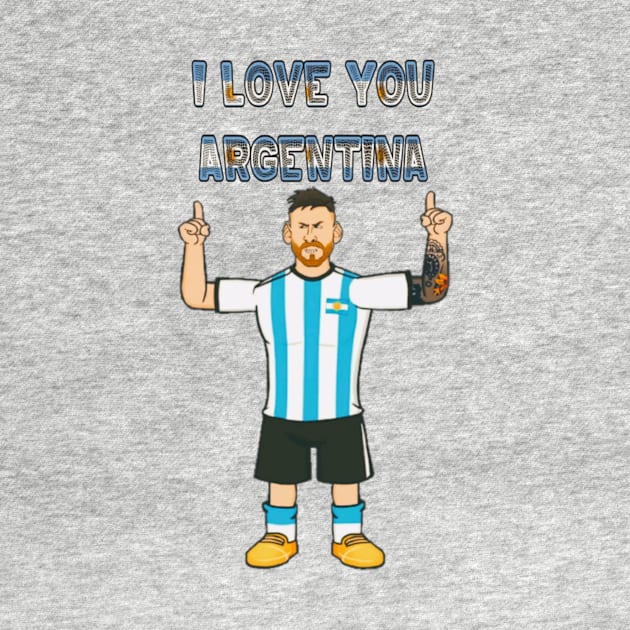 i love argentina : football star by valentinewords